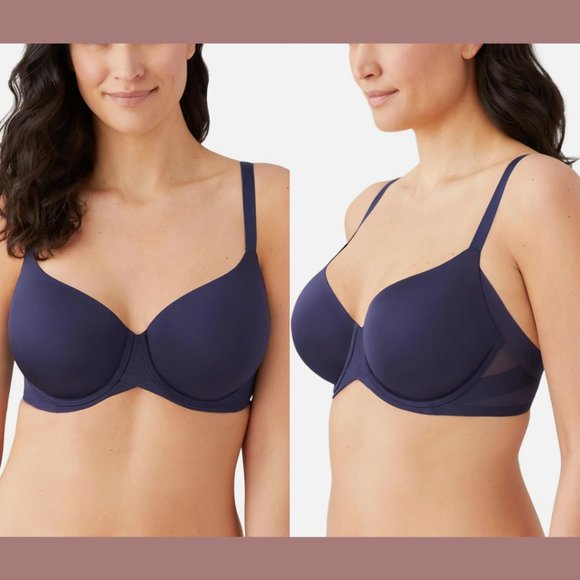 NWT Wacoal [ 40DDD US] Ultimate Side Smoother‎ Underwire T-Shirt Bra Blue #6279 - Picture 2 of 11